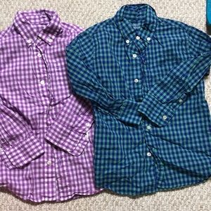 Crew cuts button ups size 4/5
